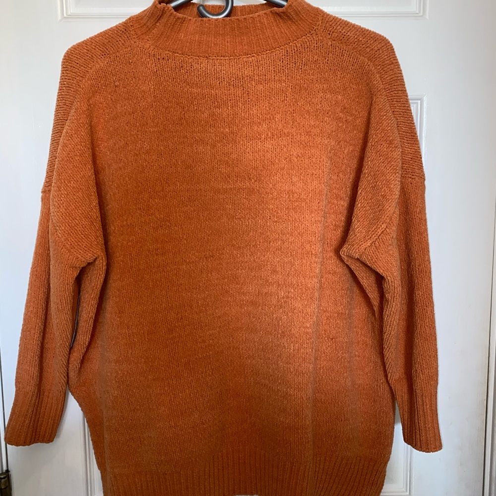 Orange Turtle Neck Sweater